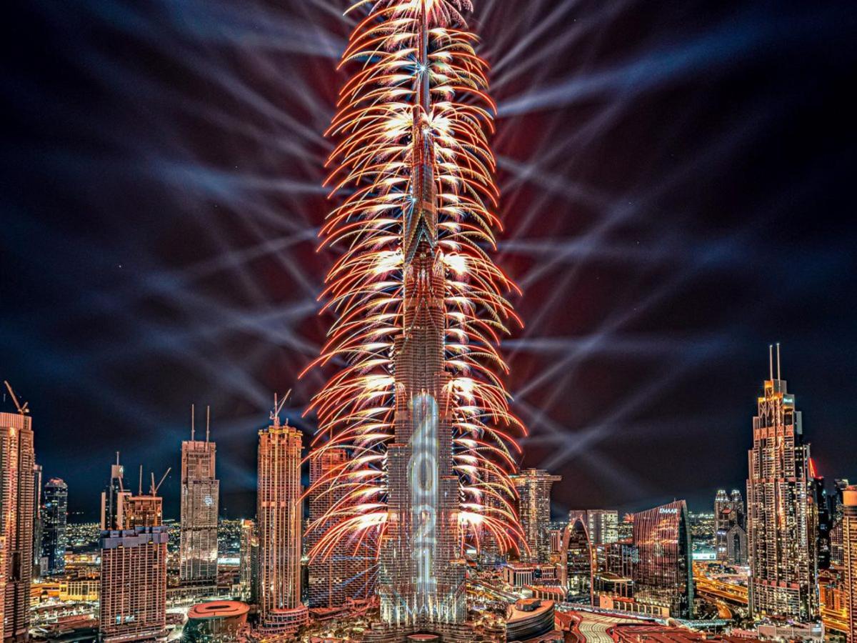 דירות דובאי Trophy 2Br Aladdin Estate W Burj Khalifa View מראה חיצוני תמונה